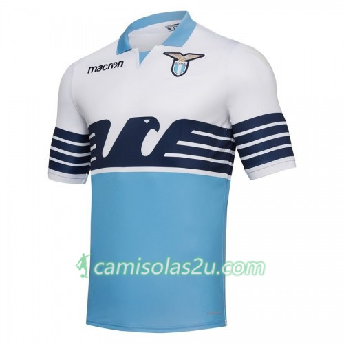 Camisolas de Futebol Lazio Equipamento Principal 2018/19 Manga Curta Camisolas de Futebol Lazio Equipamento Principal 2018/19 Manga Curta